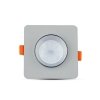 Oczko V-TAC gips beton GU10 kwadrat wpuszczane szary/chrom VT-862-CHG 5 lat gwarancji